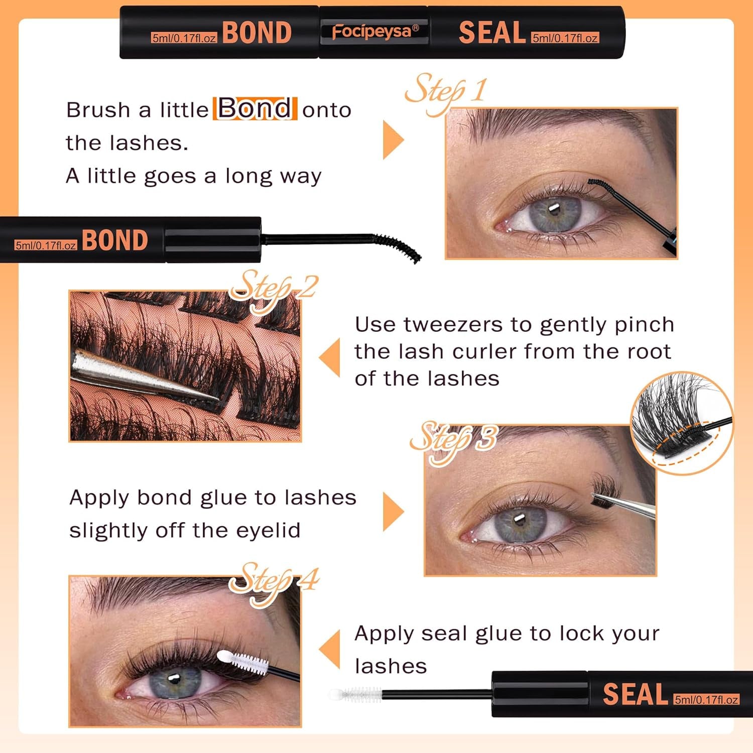 Heavenly Gadget 07C LuxeLash Pro Cluster Kit - 40P Mixed Lengths (10-18mm)