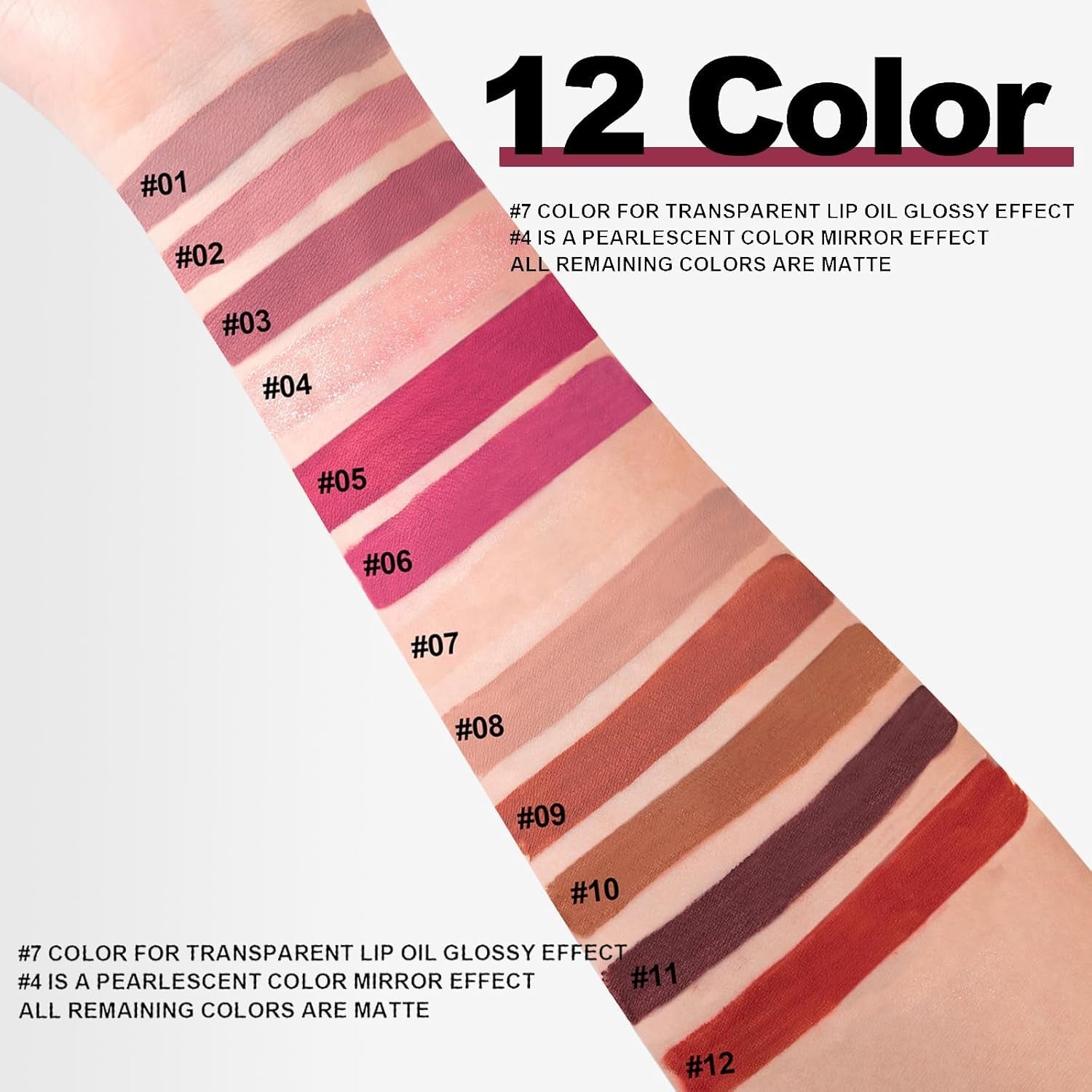 Heavenly Gadget 12-Shade Lip Glow Book – Nude & Hydrating