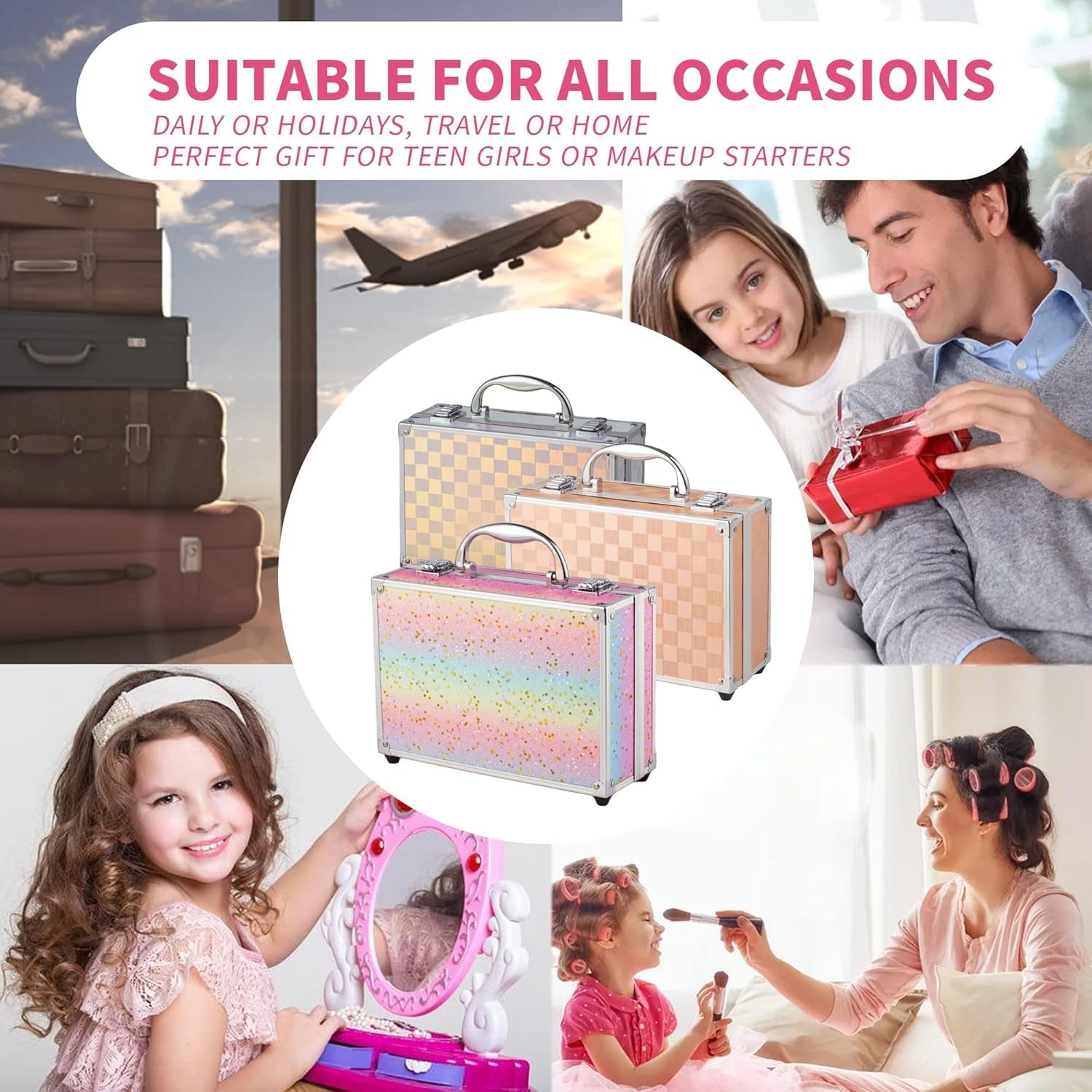 Heavenly Gadget Rainbow Rainbow Glow Teen Makeup Kit