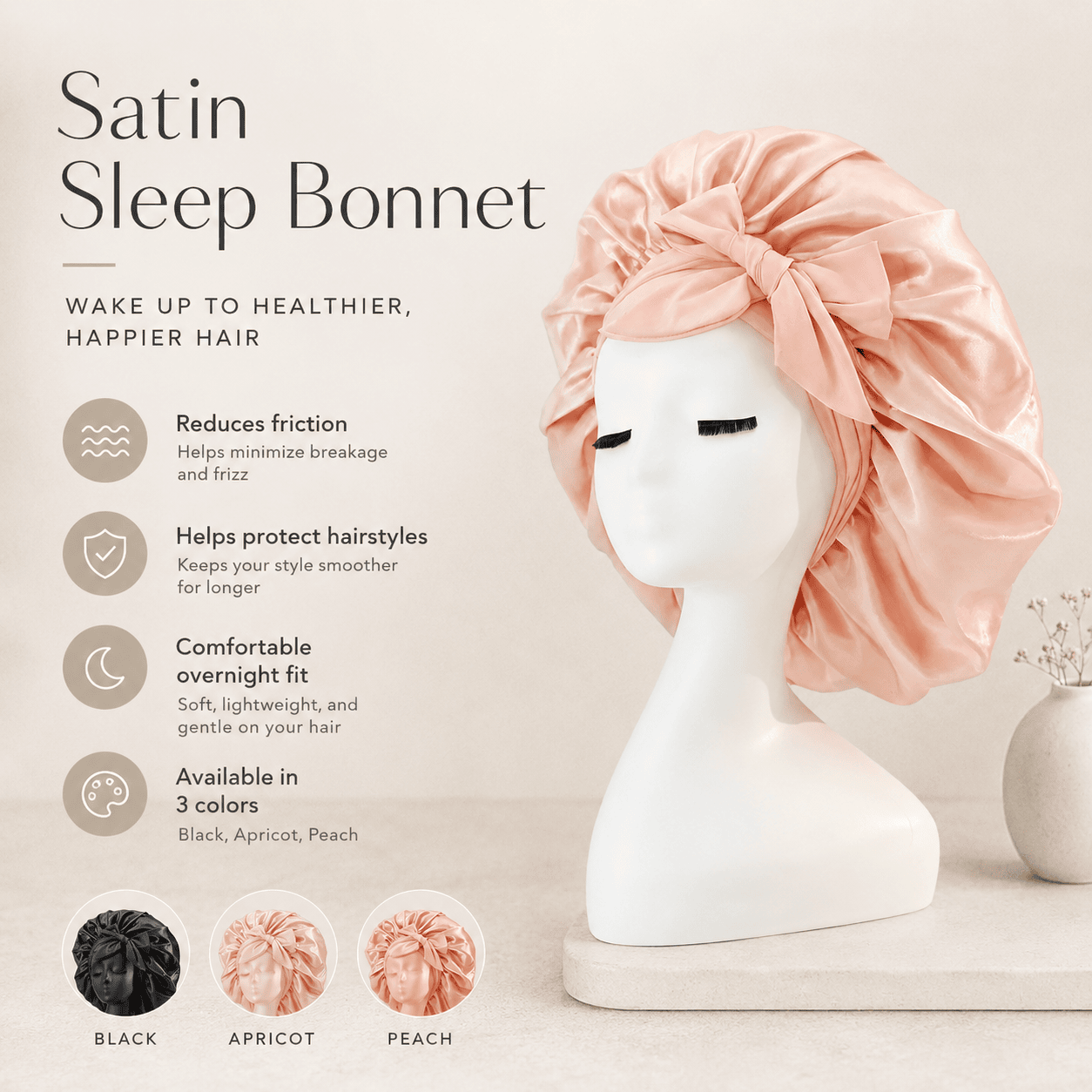 Satin Sleep Bonnet