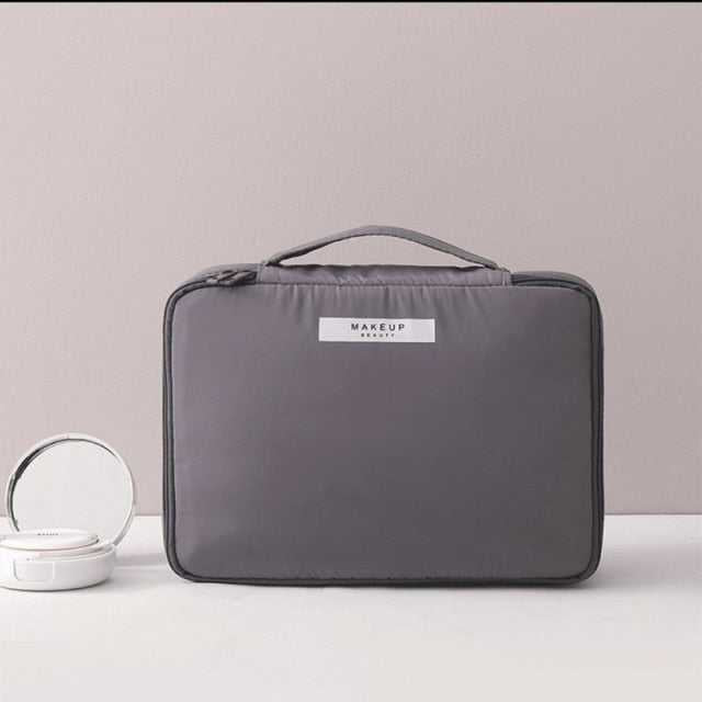 Heavenly Gadget L Grey Makeup Bag