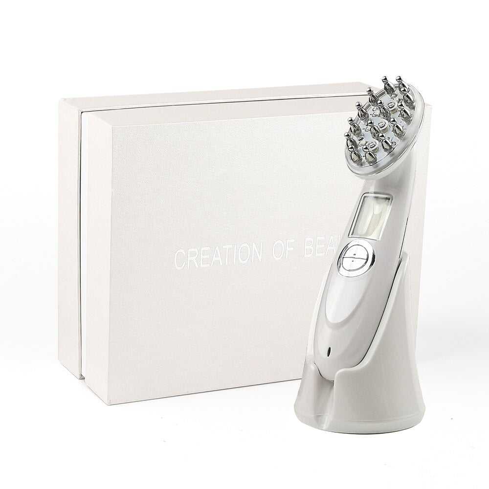 Heavenly Gadget Silver with box Electric Laser Hair Growth Comb