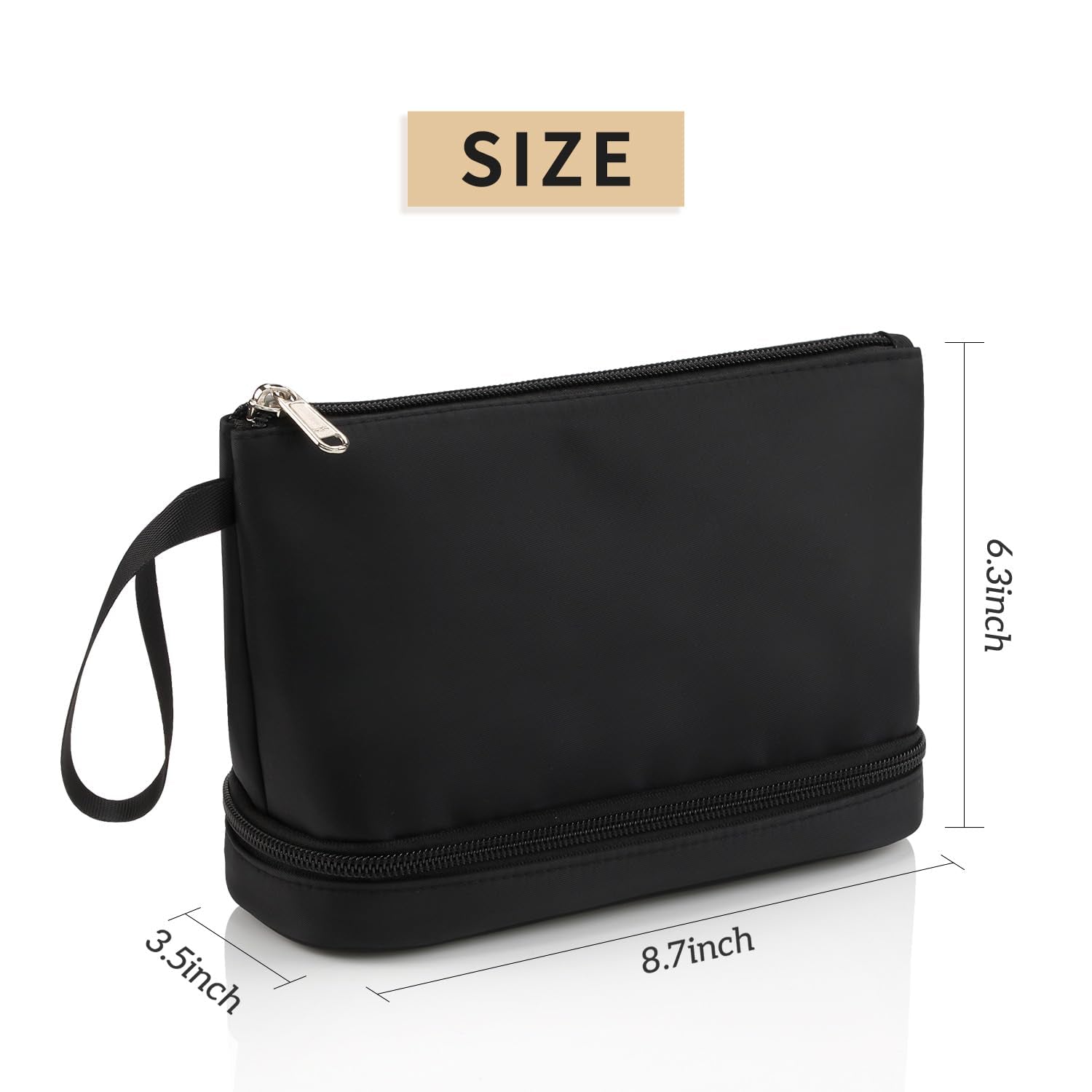 Heavenly Gadget 02-Nylon Black / Small (Pack Of 1) The Jet-Set Makeup Organizer