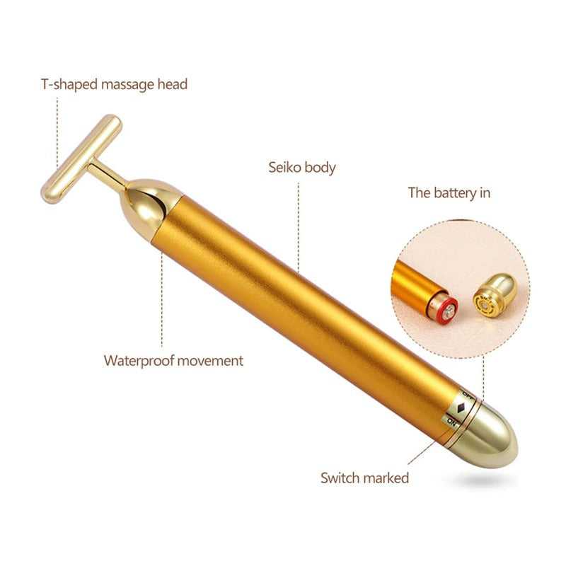Heavenly Gadget 24K Facial Roller Massager