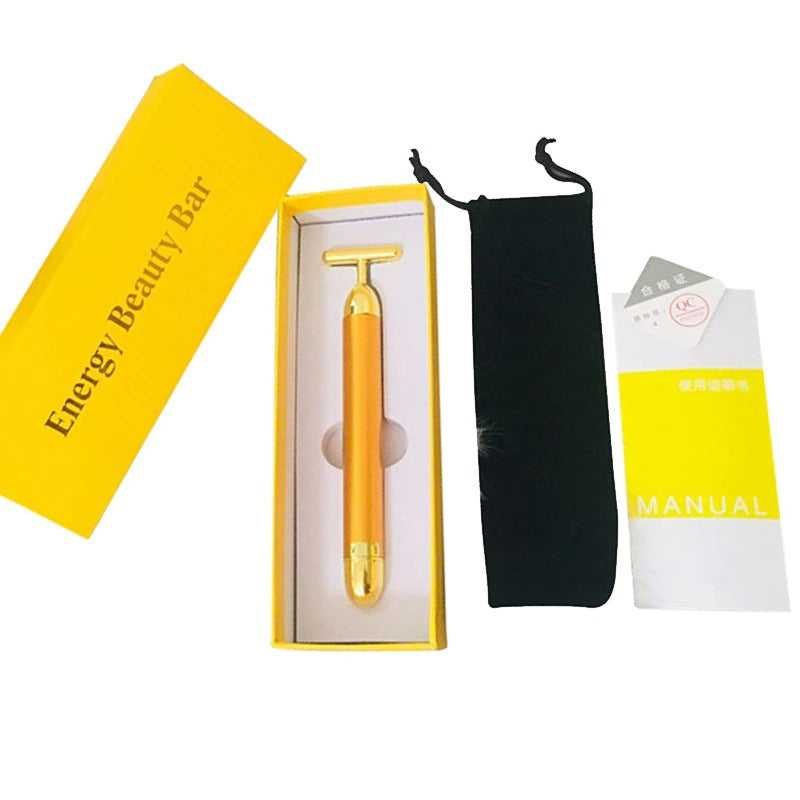 Heavenly Gadget Yellow Box 24K Facial Roller Massager