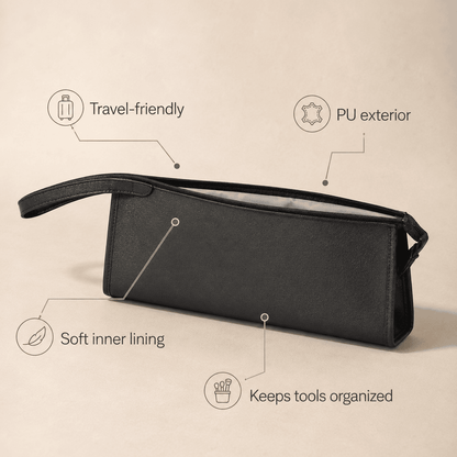 Travel Portable Hair Dryer Storage Bag – PU Organizer Case