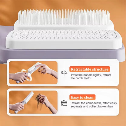 Heavenly Gadget  Air Cushion Self-Cleaning Hair Brush