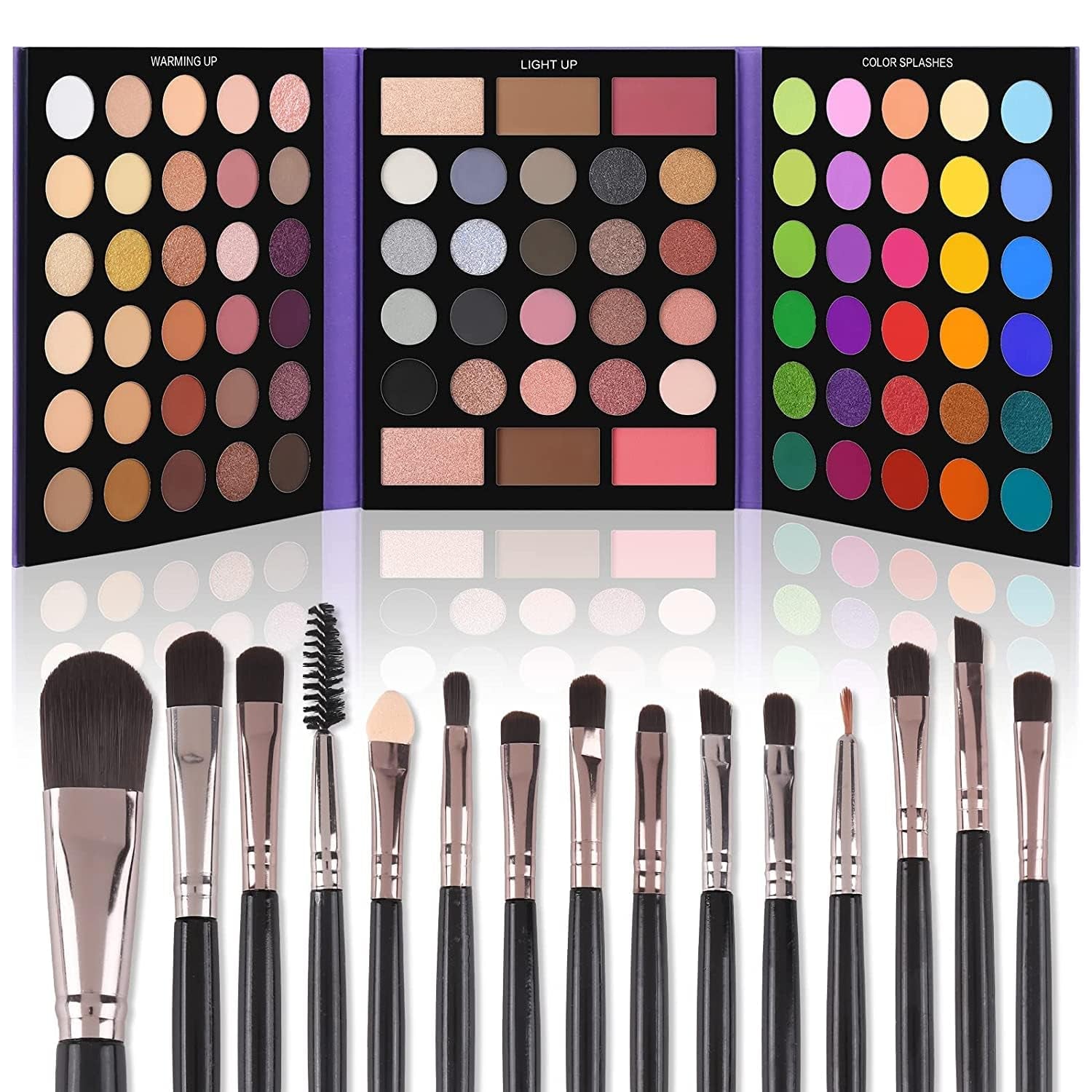 Heavenly Gadget  Palette B + Black Brush Valentine Glam: 86-Color Palette &amp; Brushes