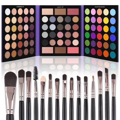 Heavenly Gadget  Palette B + Black Brush Valentine Glam: 86-Color Palette &amp; Brushes