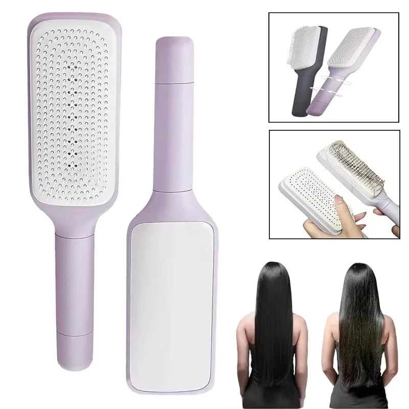 Heavenly Gadget  Air Cushion Self-Cleaning Hair Brush