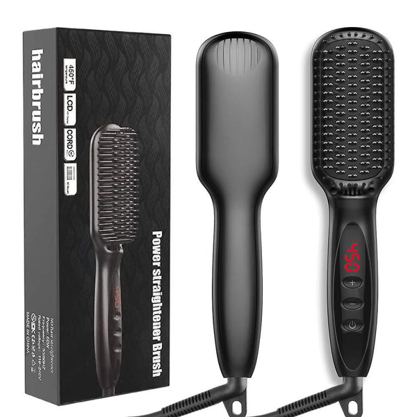 LCD Hair Straightening Comb with Liquid Crystal Display