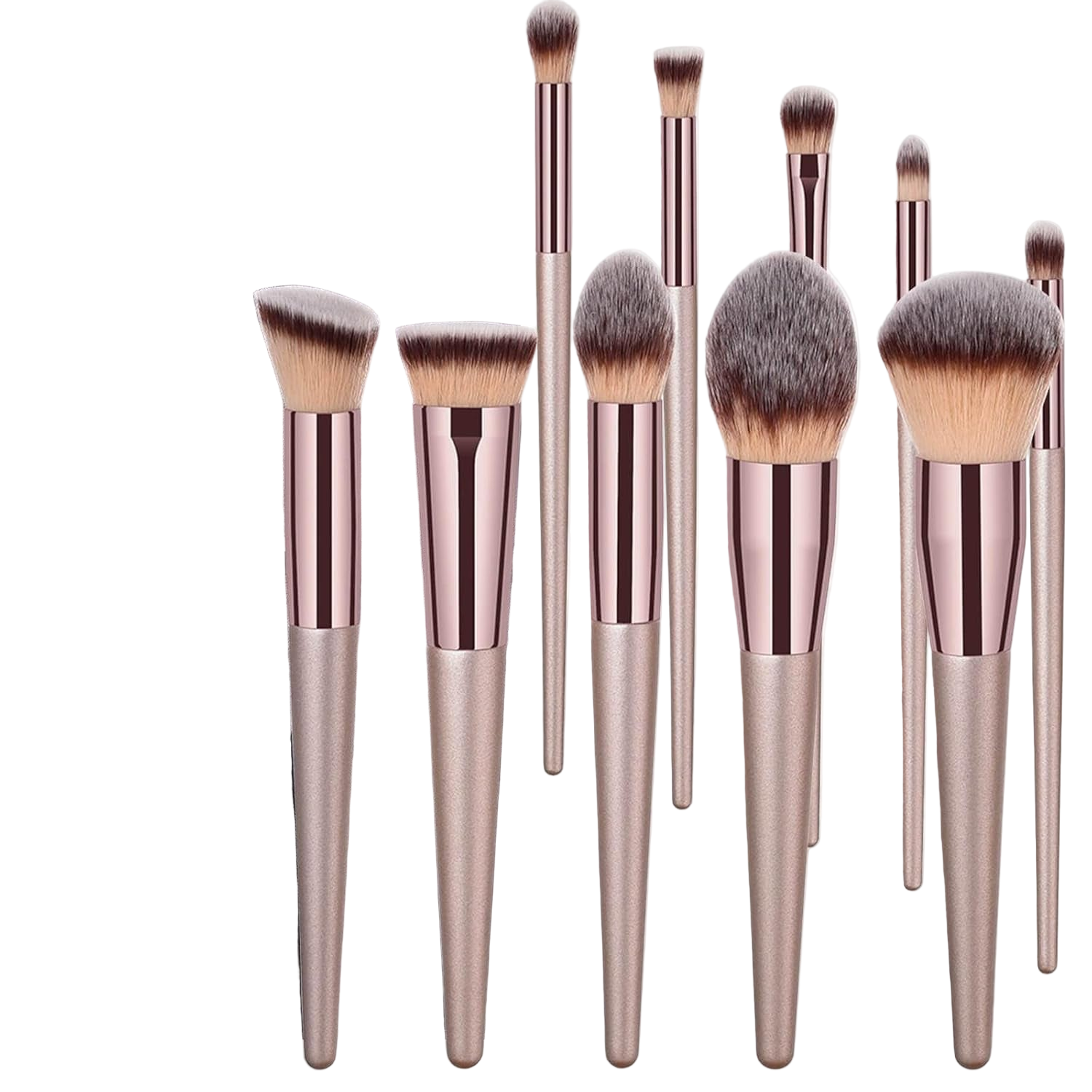 Heavenly Gadget  10Set+1 Champagne Luxe 10-Piece Makeup Brush Set