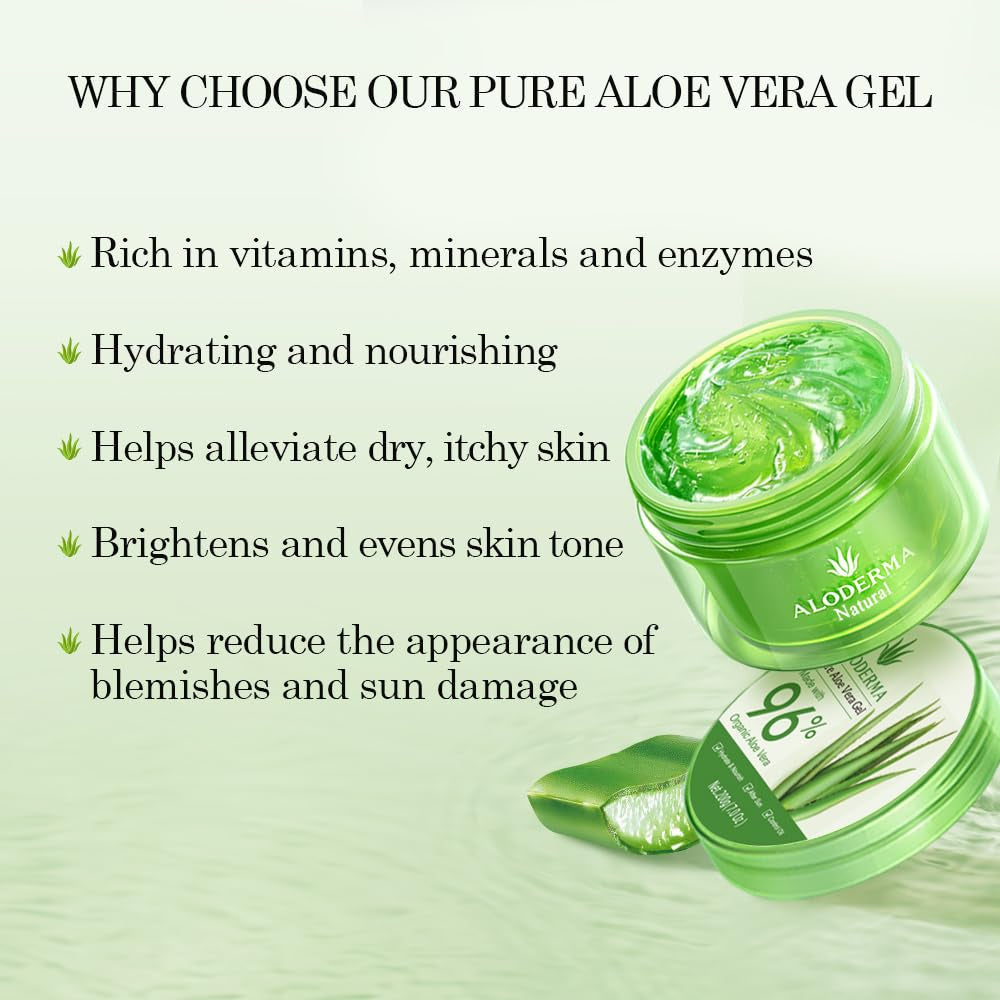 Heavenly Gadget  1 PurePress Aloe Vera Gel – 96% Cold-Pressed Organic