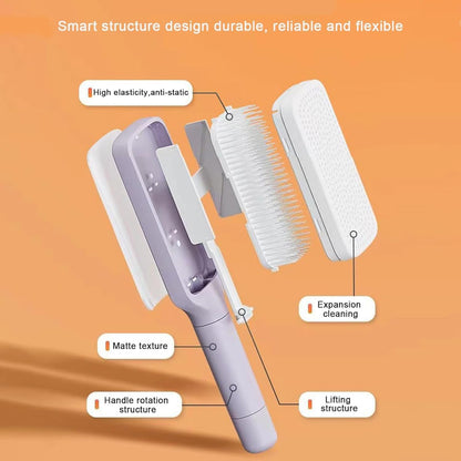 Heavenly Gadget  Air Cushion Self-Cleaning Hair Brush