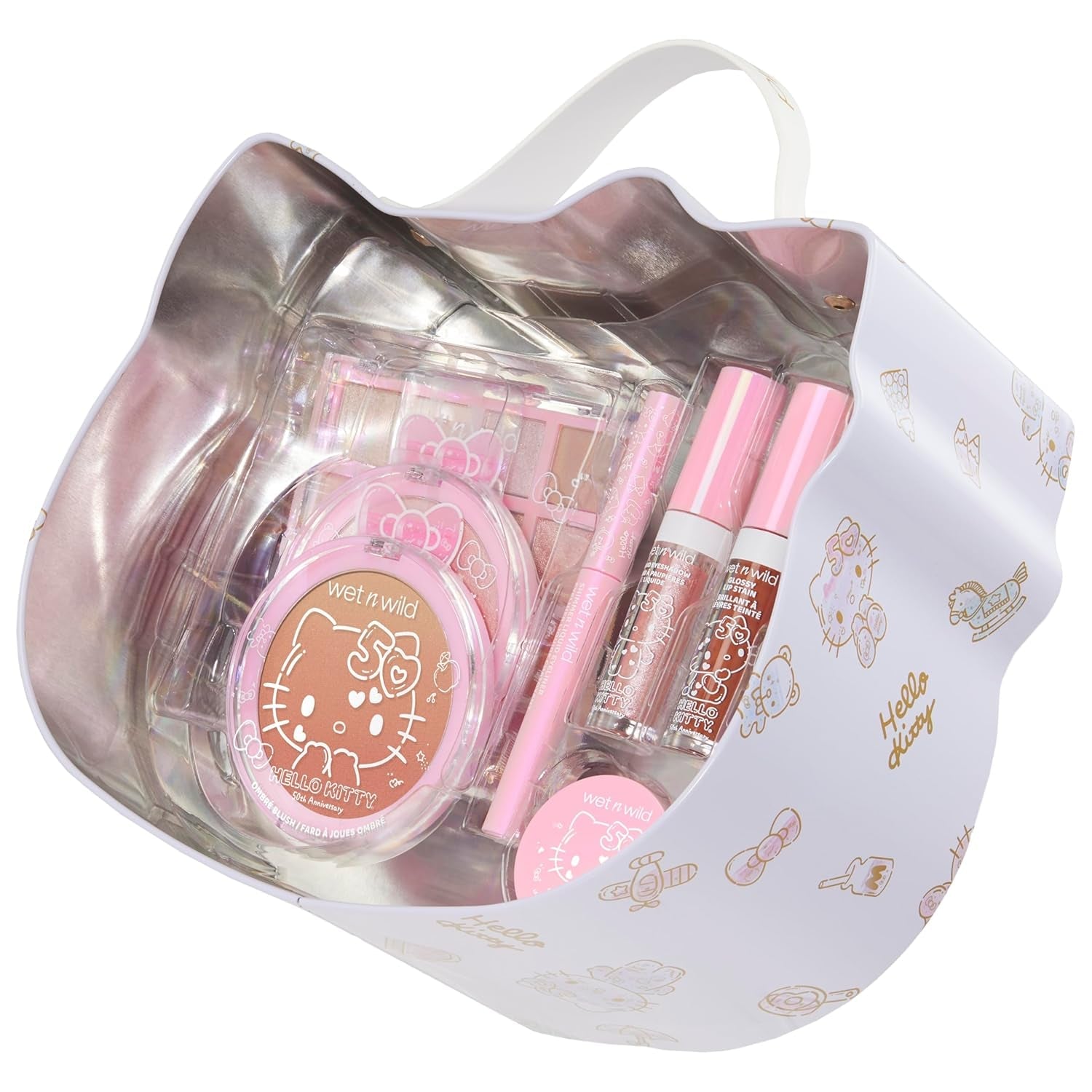 Heavenly Gadget  Hello Kitty / 13 Piece Set Hello Kitty Beauty Vault – 2-Tier Makeup Collection