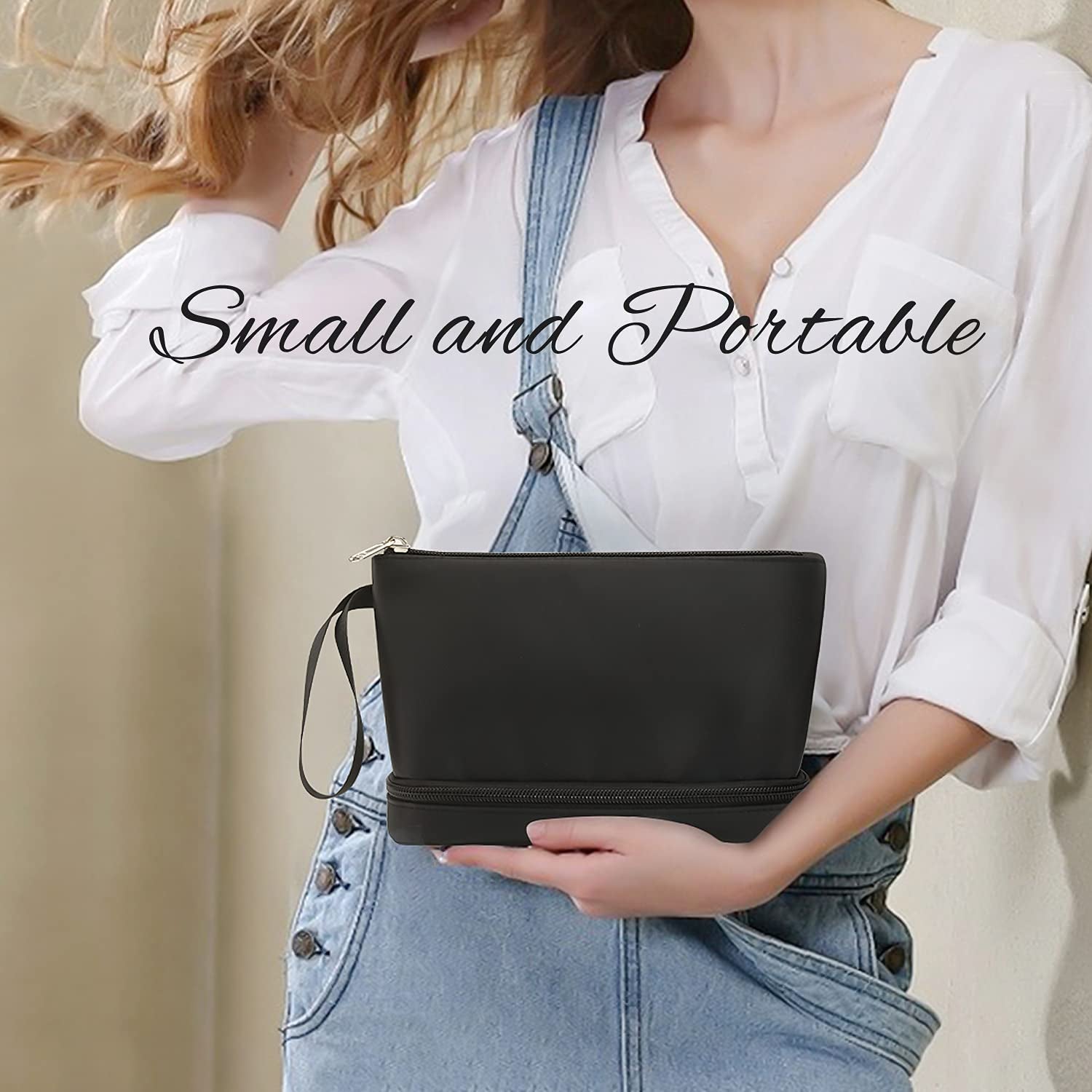 Heavenly Gadget  02-Nylon Black / Small (Pack Of 1) The Jet-Set Makeup Organizer