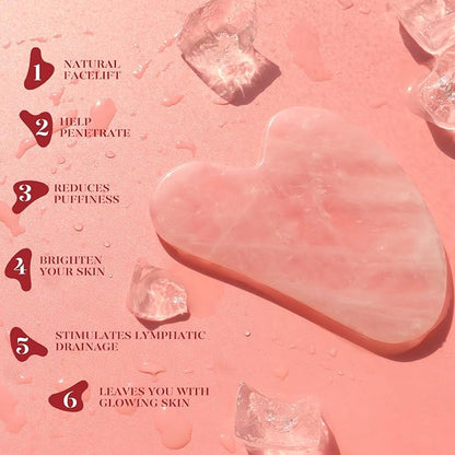 Gua Sha &amp; Jade Roller Set – Facial Massage Tool