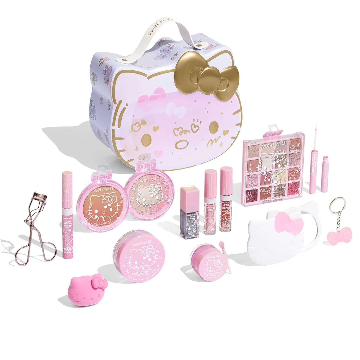 Heavenly Gadget  Hello Kitty / 13 Piece Set Hello Kitty Beauty Vault – 2-Tier Makeup Collection