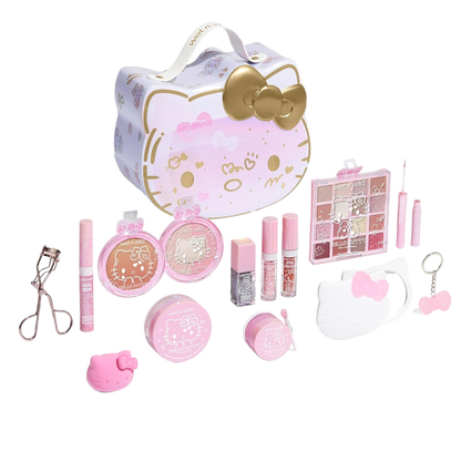 Heavenly Gadget  Hello Kitty / 13 Piece Set Hello Kitty Beauty Vault – 2-Tier Makeup Collection