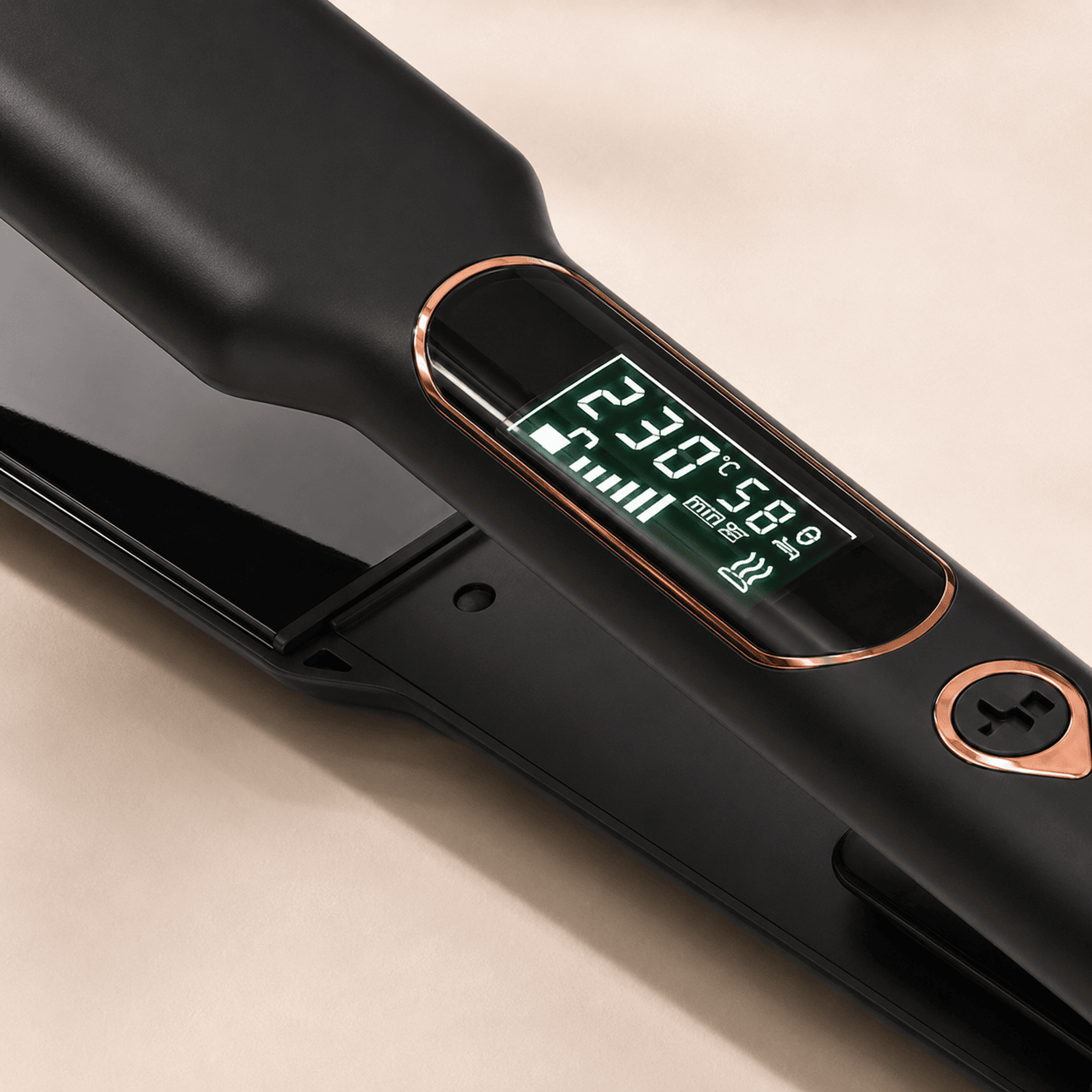 LCD Display Infrared Hair Straightener with Wide Plate
