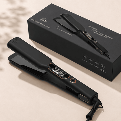 LCD Display Infrared Hair Straightener with Wide Plate