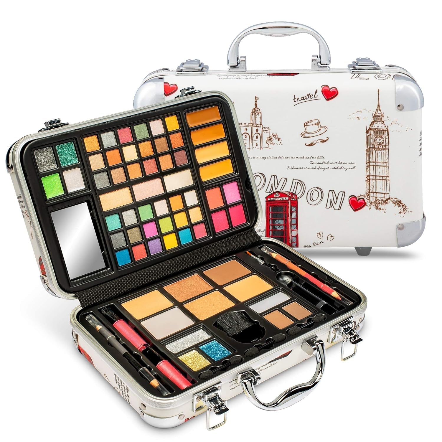 Heavenly Gadget  London Glam Master Makeup Kit - 41 Color Pro Palette &amp; Full Face Essentials