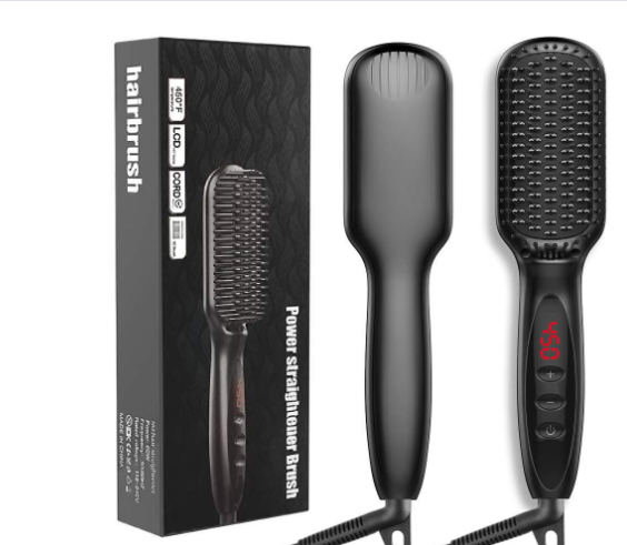 LCD Hair Straightening Comb with Liquid Crystal Display