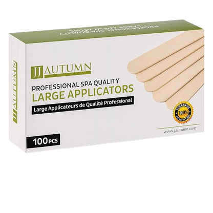 Heavenly Gadget  1 Count (Pack Of 100) Pro Wax Applicator Sticks - 100pk 6" Wooden Tongue Depressors