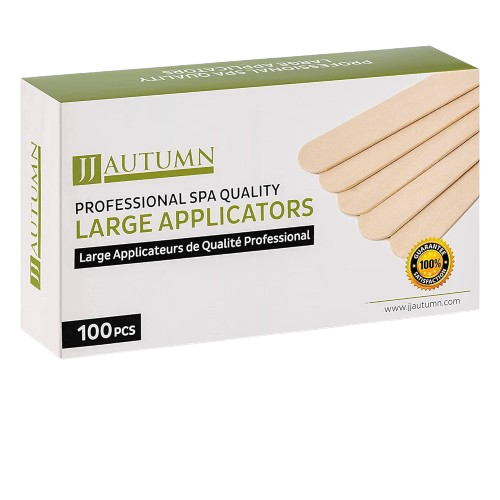 Pro Wax Applicator Sticks - 100pk 6" Wooden Tongue Depressors