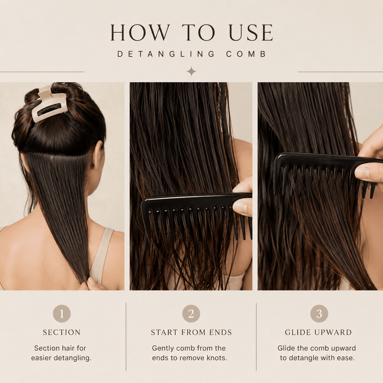 Long Hair Detangling Comb