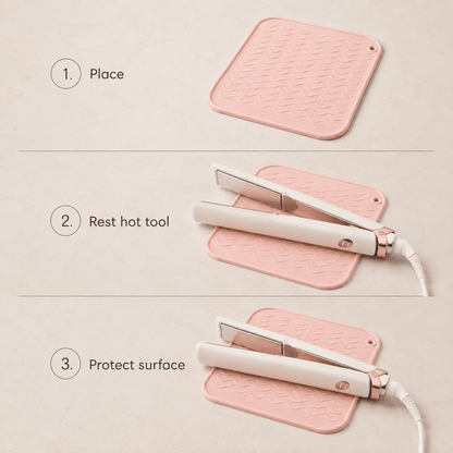 Silicone Heat Resistant Mat for Hair Styling Tools