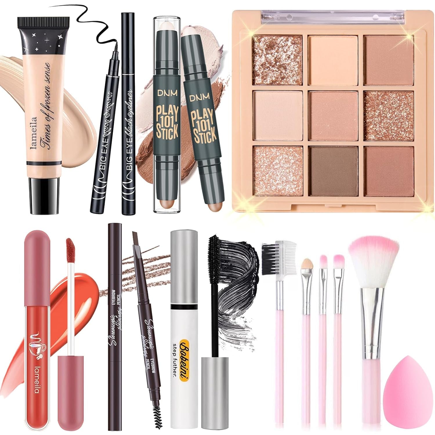 Heavenly Gadget  Set A Pretty in 9: Complete Makeup Set for Teens &amp; Women