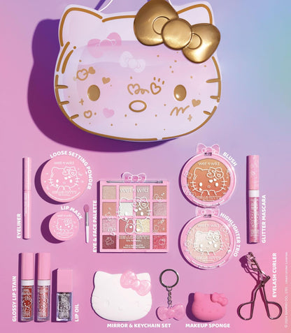 Heavenly Gadget  Hello Kitty / 13 Piece Set Hello Kitty Beauty Vault – 2-Tier Makeup Collection