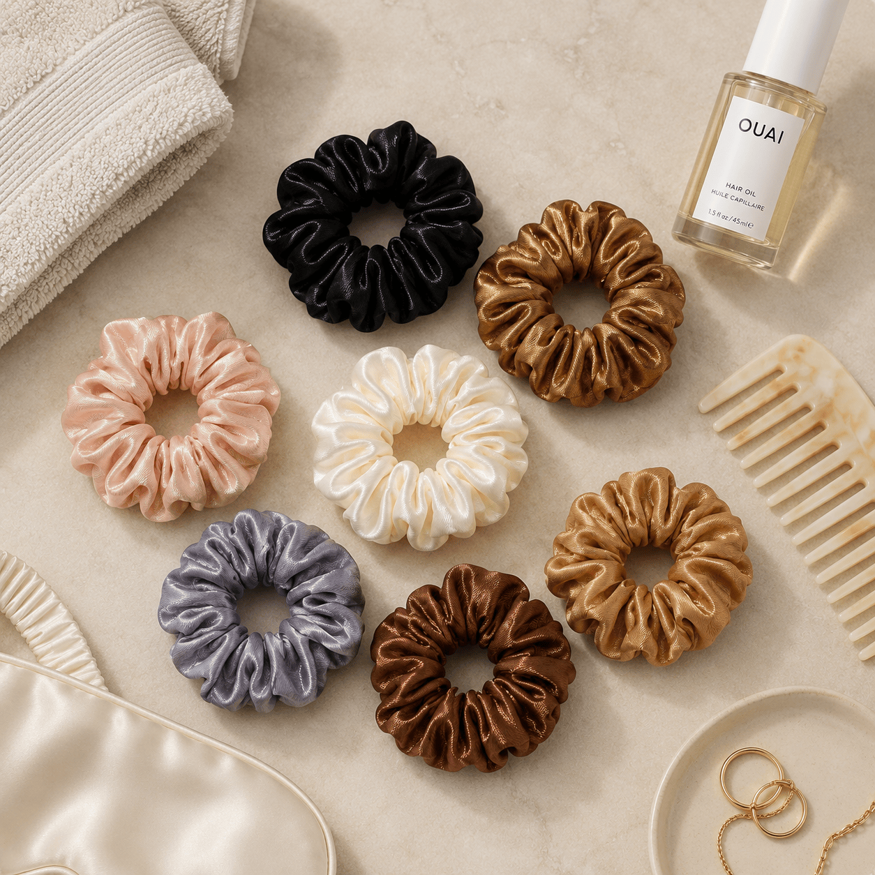 Satin Hair Tie Set