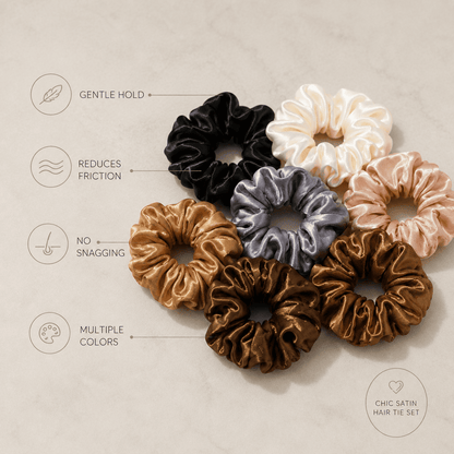 Satin Hair Tie Set