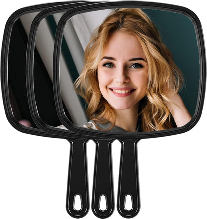 Heavenly Gadget  12.6"L X 8.9"W-3Pcs Salon Pro 3-Pack Hand Mirrors – Extra Large &amp; Durable