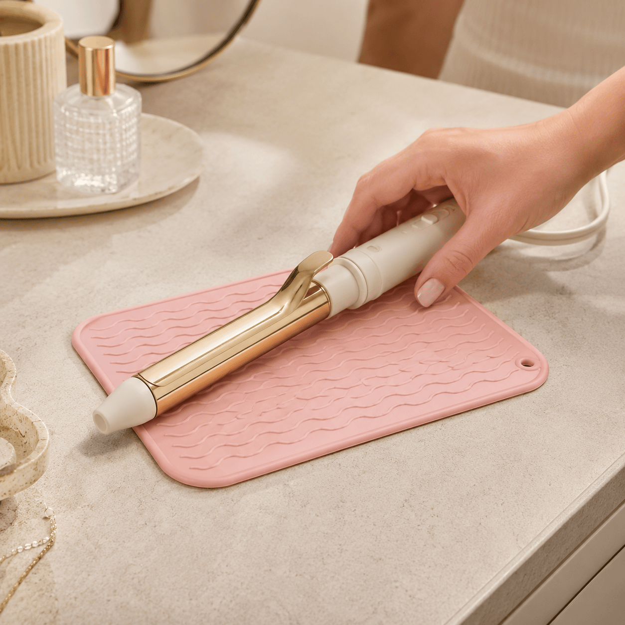 Silicone Heat Resistant Mat for Hair Styling Tools